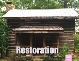 Historic Log Cabin Restoration  Camp Hill, Alabama